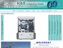 Tablet Screenshot of ks-anlagen.de